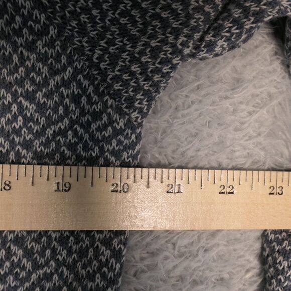 Pretty Young Thing Cardigan Sweater Womens Large Heathered Blue Long Duster Boho - Picture 7 of 12